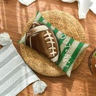 Colorlife Football Stripes Throw Pillow Cover  12 X 20 Inch American Football Sp