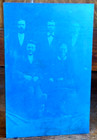 Letterpress Printing Block Stamp Family Portrait Victorian Clothes Wood Metal