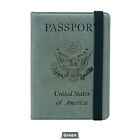 Slim Pu Leather Travel Passport Wallet Holder Rfid Blocking Id Card Case Cover