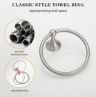 Bwe 5-piece Bath Hardware Set With Towel Bars  Hook  Toilet Paper Holder Nickel