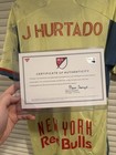 Match Worn New York Red Bulls Away Jersey Jorge Hurtado Signed   Coa
