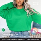 Gildan Heavy Blend Sweatshirt Adult Crewneck Long Sleeve Blank Sweatshirt G18000