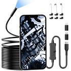 Endoscope Camera With Light  1920p Hd Borescope Camera With 8  Led Lights 16 4ft