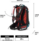 Uswe Pow 25l  Ski And Snowboard Backpack With Back Protector  For Men And Wom   