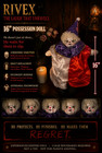 Haunted Doll Poltergeist Spirit Clown Vessel Mischievous Reactive Trickster 16 