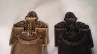 Antique Cylinder Key Cast Brass And Cast Steel Plates Cast Door Knob Set  26