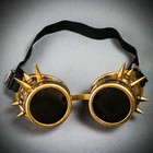 Halloween Steampunk Spikes Goggles Realistic Cosplay Distress Glasses Welding