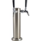 2 Tap Komos   Stainless Draft Tower With Intertap Faucets  w  Duotight Fittings 