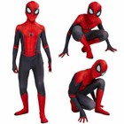 Peter Parker Spiderman Cosplay Costume Men kids Far From Home Halloween Jumpsuit