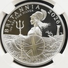 2026 Great Britain   2 Britannia 1 Oz Silver  Ngc Pf70 First Releases W  Box         