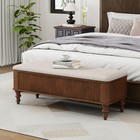 50 8 Inch Multi-functional Storage Ottoman Bench With Smart Lift Top Linen Seat