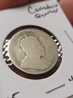 1908 Silver Canadian Twenty Five Cent Quarter 25c  Canada Edward Vi Reign
