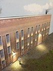 O Scale Scratch Built Industrial  4 Combo Building Front flat W leds Mth Lionel