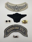 Vintage Harley Davidson Hog Owners Group Patch Pin Lot 1983 Life Member 2003