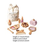 Pretend Beauty Salon Play Set Wooden Makeup Toy Set Cosmetic Set Toys