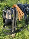 Leaders Horse Size Premium All Leather Driving Harness Black