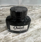 Parker Quink Bottled Ink Black Made In England New