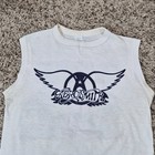 Vintage Aerosmith Rock In A Hard Place Sleeveless Medium White T-shirt 1982