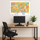 Colorado Counties Map - Large - 48  X 33 5  Laminated