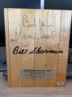 Jerry West   Bill Sharman Signed Original Forum Floorboard Psa La Lakers Celtics