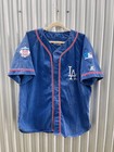 Vintage La Dodgers Starter Jersey Sz Large 90s 1990s Baseball Mlb Blue Vtg