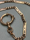 Antique Victorian Pocket Watch Chain Hallmark Am double Crown C m Gold Plated