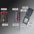 Slim Carbon Fiber Bifold Wallet     Rfid Blocking  Money Clip  Stylish   Secure