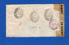 Panama To Usa  Air Mail Registered Censored Cover  1944