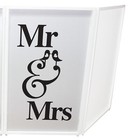 Prox Xf-smrmrs Mr   Mrs Black Wedding Party White Single Dj Facade Scrims Pair