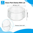 35mm High Borosilicate Glass Petri Dishes With Lids  Clear