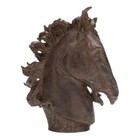 Rustic Horse Head Sculpture Statue Detailed Stallion Distressed Realistic Decor