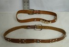 Child s Western Leather Belts Lot X6 Jeweled And Studded 1950s