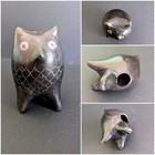 Wood Carved Owl Figurine  Home Decor  Knick Knack  Gift