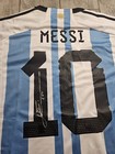 Lionel Messi Signed 2022 Argentina World Cup Jersey Icons Coa