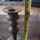 Brass Candlestick Set Of Two Vintage Candle Holder Approximately 10  Patina