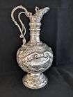 Solid Silver Ewer Pitcher Vintage Spain 
