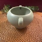 Vtg Mid Century Mccoy Floraline Sage Green Double Ear Round Planter Jardinierre