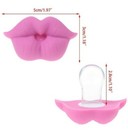 Lips Pacifer Set Of 5 Funny Baby Pacifiers Red Yellow Purple Pink Lip