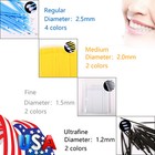 100pcs pack Dental Microbrush Micro Brush Applicator Tip Regular fine ultrafine