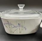 Vintage Corningware Shadow Iris 3 Pc Lot A-1-b 1l A-1 1 2-b 1 5l Casserole G-20 