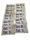 Vintage 30s Gas Station Pricer Cards Misc Price Replacement Cards Lot Of 10 