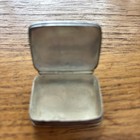 Vintage Engraved Sterling Silver Rectangle Pill Box 