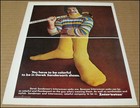 1975 Derek Sanderson Interwoven Socks Print Ad Advertisement Page Boston Bruins