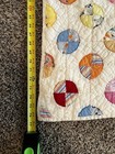 Antique Vintage Hand Sewn Patchwork Quilt Four Patch Circle 1940s 62 X 77 Vivid
