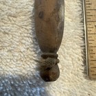 Antique Pastry Pie Bone Crimper Wooden Turned Handle  5 25   