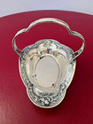 Sterling Silver Candy nut Basket Fixed Handle 3 5  International Silver B45a