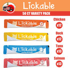 Creamy Lickable Cat Treats Variety Pack     50ct  4 Flavors With Taurine