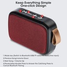 Metal Mini Portable Wireless Bluetooth Speaker Small Subwoofer Loud Sound