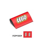 Universal Lego Car Red Tag Label Decales Accessories Logo Car Funny Decoration