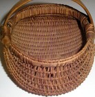Antique Primitive Small Gathering Appalachian Buttocks Basket